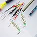BESPORTBLE Luminous Bead Spring Fish Bait 36Pcs Carbon Steel Carp Fishing Feeder Cage - Olive-Shaped Design with Luminous Beads for Effective Baiting