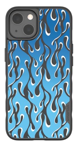 Coque iPhone 13 MagSafe mince Smartish Flammes bleues légere