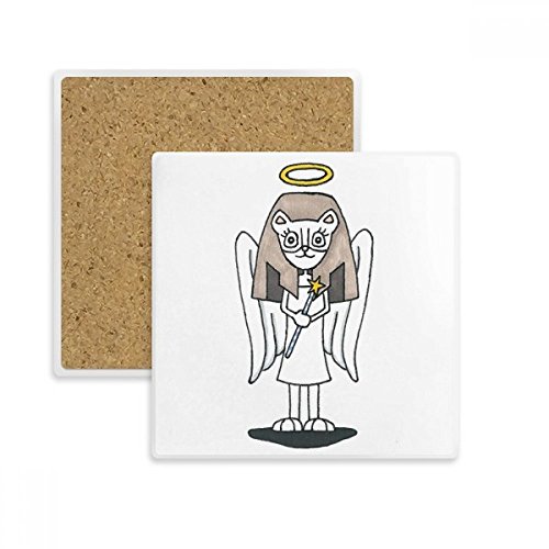 Porte de pierre pour boisson multicolor dessous de verre carré absorbant - 2