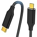 KOMGILK 4K USB C to Micro HDMI Cable 6 Feet, 4K@60Hz/2K@120Hz Type-C to Micro HDMI for MacBook, iPad Pro, iPhone 15, Galaxy S23, Steam Deck, ROG Ally, Laptop to Portable Monitor Cable