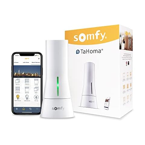 Somfy TaHoma Hub - Smart Home Gateway for RTS Blinds, Shades, and Awnings, Compatible with Voice Assistants, Quick Setup, Wi-Fi Connection, Smart Home Integration, Multi-Device Control #1811731 Cover