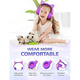 iClever Casque Audio Enfant Bluetooth, Contrôle du Volume réglable 74/85/94dB- Casque pour Enfant avec Microphone pour… - Les Beatles, Paul McCartney, John Lennon, RIngo Starr, George Harrison iClever Casque Audio Enfant Bluetooth, Contrôle du Volume réglable 74/85/94dB- Casque pour Enfant avec Microphone pour… – Image 6