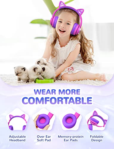 iClever Casque Audio Enfant Bluetooth, Contrôle du Volume réglable 74/85/94dB- Casque pour Enfant avec Microphone pour… - Les Beatles, Paul McCartney, John Lennon, RIngo Starr, George Harrison iClever Casque Audio Enfant Bluetooth, Contrôle du Volume réglable 74/85/94dB- Casque pour Enfant avec Microphone pour… – Image 7