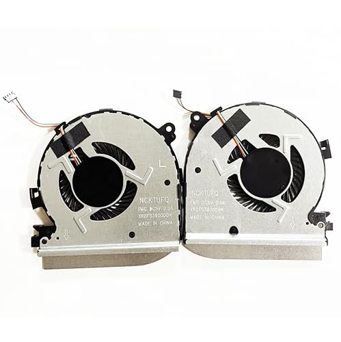 Fleshy Leaf CPU + GPU Cooling Fan Replacement for HP Spectre X360 15-BL 15-bl000 15-bl100 15t-bl000 TPN-Q179 DC5V 914357-001 914358-001