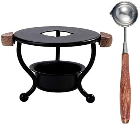 Windspeed Wax Seal Warmer Stamp Set With Sealing Furnace Tool, Spoon for Melting Beads or Sticks, Spoon Holder for Wedding Envelope Seal