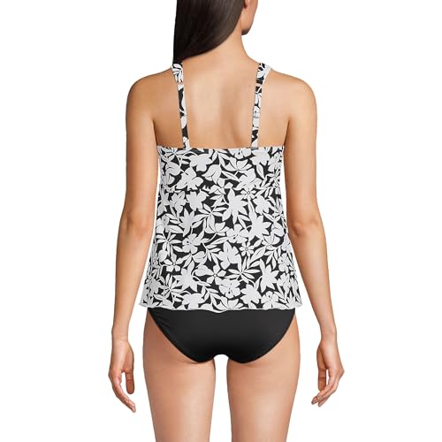 Lands' End Women's Adjustable Scoop Neck Flutter Tankini Top2