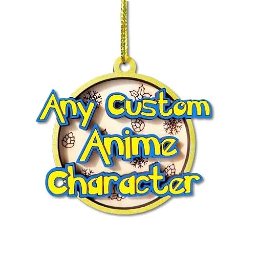 Adorno de Navidad de anime, bola de Navidad de madera personalizada con tu personaje favorito de anime, regalo de decoración navideña personalizado para árbol Otaku | Ya disponible en tu tienda friki favorita! En mundofriki.es!