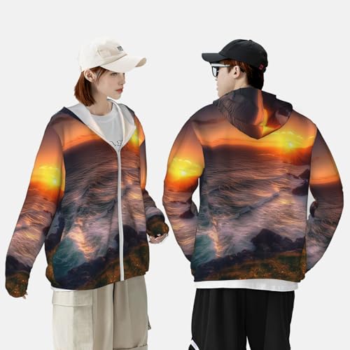 Chaqueta de protección solar para hombre UPF 50+ manga larga miniatura 2