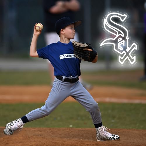 Image of Baseball Neon Sign for Wall Decor Dimmable Baseball Team Led Neon Light Up Sign for Man Cave Bedroom Birthday Gifts for Sports Fans 5V USB Powered Size 15.7 * 11.4inch(ZYLD141)