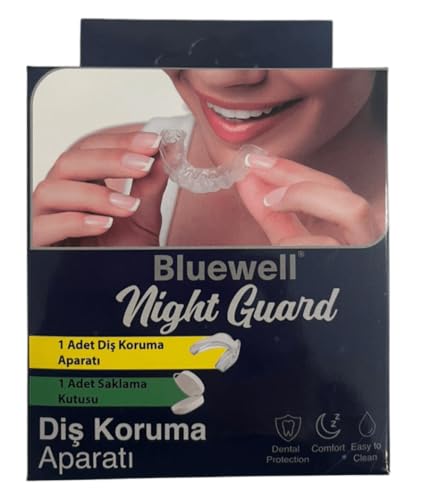 Night Guard Diş Koruma Aparatı – Gece Diş Sıkma ve Gıcırdatma Koruyucu – Şeffaf ve Şekil Verilebilir Night Guard + Saklama Kutusu