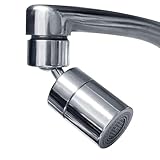 créer(クレエ) 蛇口 シャワー 切替 【360度回転】 節水 アダプター付 外ネジ/内ネジ対応 蛇口シャワーヘッド キッチンシャワー 水道