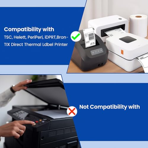 Image of BEEKAY 500 LABLEL(1 Stack of 500) 4 inchx6 inch (100x150 mm) Shipping Address Thermal Label Compatible with All the Direct Thermal Label Printer