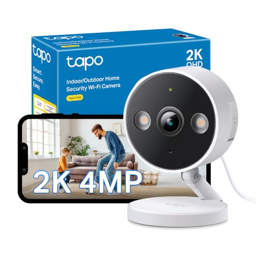 Tapo C120 2K 4MP Indoor Outdoor Security Camera Dual Spotlights CCTV Camera