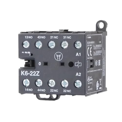 Mini contacteur auxiliaire KC6 à 4 pôles avec bobine 110-125V DC KC6-22Z