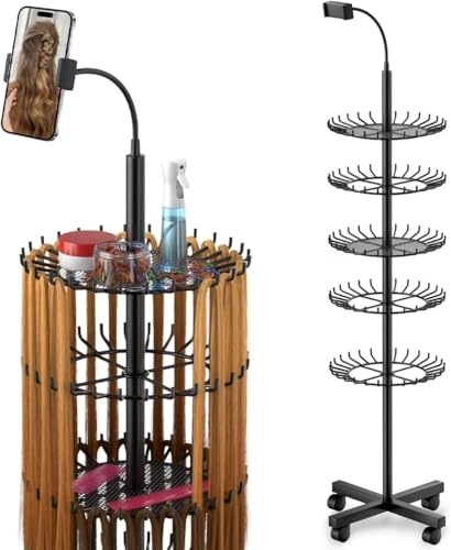 Support pour extensions de cheveux 140 pinces en matériel durable - 2