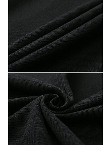 AIOIDI Polo Manica Lunga Uomo Elegante Lattice