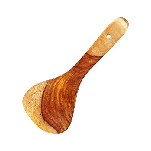 Image of Foxwood- Sheesham Wood Spatula Set | Spatula Set for Cooking Includes Frying, Serving, Spatula, Chapati Dessert, Rice Spoon | Kitchen Utensils. (Pack of 5)