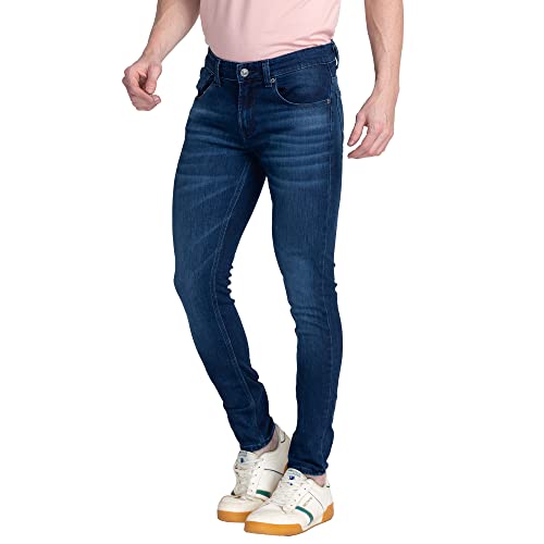 Image of Spykar Men's Skinny Fit Low-Rise Casual Jeans
