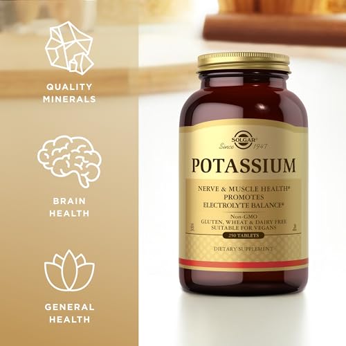 Solgar Potassium - 250 Tablets - Nerve & Muscle Health, Promotes Electrolyte Balance - Vegan, Gluten & Dairy Free, Kosher - 250 Servings - Image 5