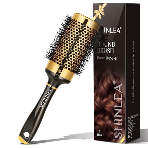 Cepillo Redondo - SHINLEA Cepillo para el Pelo Rizado Cepillo Desenredante para Mujeres, Cepillo...