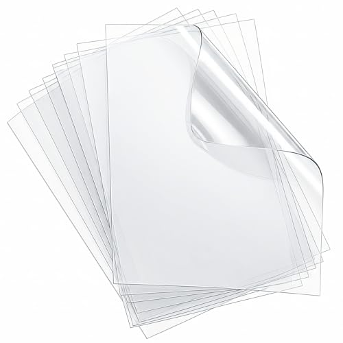 50Pcs Clear Acetate Sheets 6.30×4.33in Heat Resistant Acetate Sheets for Crafts Transparency Sheet for DIY Scrapbooks Heat Shrink Papers Cards Photo Albums Photo Frame Easy to Cut