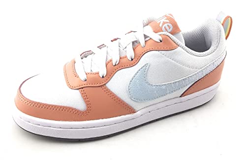 Nike Big Kid's Court Borough Low 2 SE Wht/Lt Madder Root (DM1216 100) - 6.53