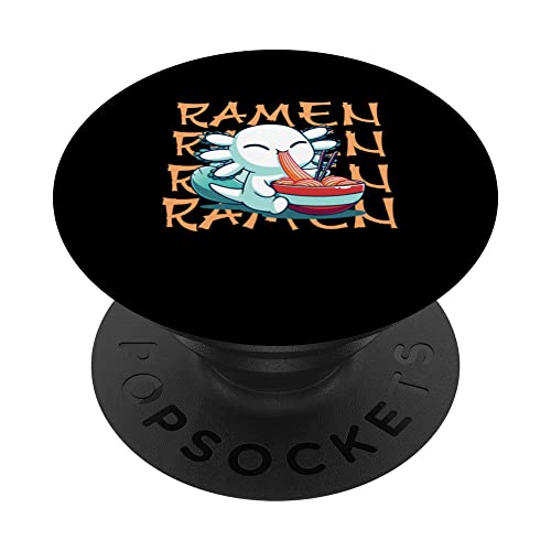 Ramen Axolotl Kawaii Anime Comida Japonesa PopSockets PopGrip Intercambiable