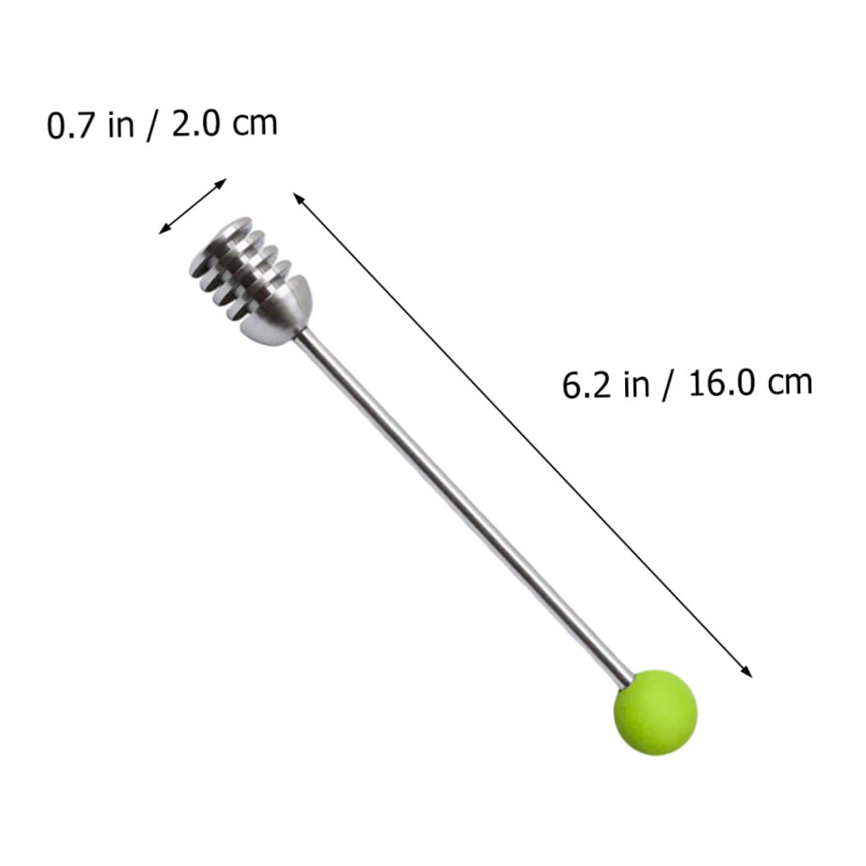 PRETYZOOM Honey Stirrer Stainless Steel Honey Spoon Syrup Stir Sticks Easy to Clean for Baker Random