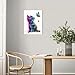 Ypxzzj Framed Butterfly Cat Canvas Wall Art & Decor for Cat Lover Gifts,Wall Decor for Women Girls Bedroom Toddler Baby Room decoration,Cute Kitten Poster for Nursery Home Decor(16''x12'')