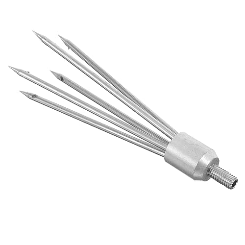 Sosoport Multi-use Metal Fish Fork Tool Practical Fishing Supplies for Catching Carp Pike More Compact Design for for Lakes Rivers and Streams