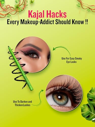 Image of Daily Life Forever52 Amazonic Black Kajal | 24Hr Long Stay | One Stroke Smooth Glide | Waterproof, Smudgeproof & Fadeproof | Deep Matte Finish | Vegan, Cruelty Free & Dermatologically Tested (0.35g, 1pc)