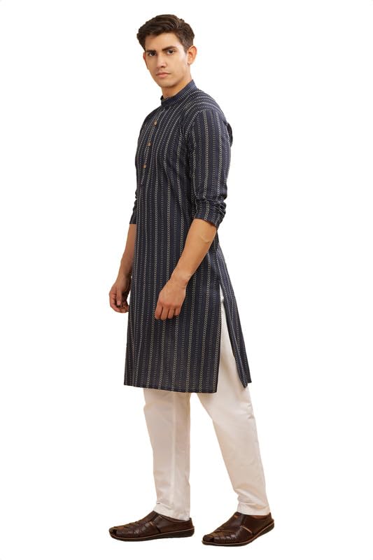 be active 100% Cotton Lining Design Self Kurta for Men | Traditional and Elegant Design| Indian Kurta| | Full Sleeve Kurta-picture-25