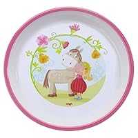 HABA Kinderteller Vicki & Pirli – Stabiler Melamin-Teller – Spülmaschinengeeignet – Kindgerechte Größe – Ab 12 Monaten – 1300387001