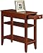 Convenience Concepts American Heritage Chairside End Table with Drawer 23.5