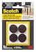 Scotch Brand SP821-NA Scotch Felt Pads Round, 1 in. Diameter, Brown, 16/Pack,