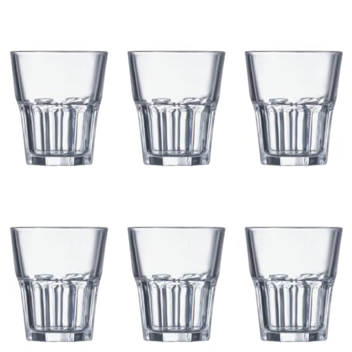 Arc J2612 Confezione 6 Bicchieri Vetro Temperato Graniti, 27 cl