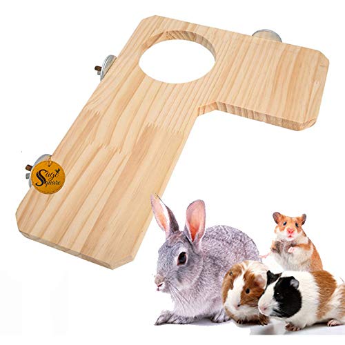 Sage Square Natural Wooded Platform 9.5"*12.5" Toy - Versatile Cage Accessory for Birds, Hamsters, Mice, Rabbits, and Guinea Pigs,Interactive Fun and Natural Enrichment,Quality Craftsmanship. (B087CQ15D4) Amazon Price History, Amazon Price Tracker