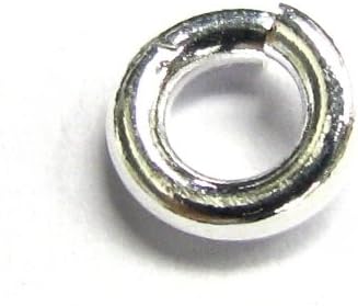 10 pcs 925 Sterling Silver 5mm Heavy Duty Round Open Jump Rings 17 GA Gauge / 1.2mm Wire/Women Jewelry Making Findings DIY