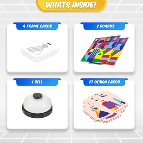 Image of Clapjoy Pair Master Memory Matching Game for Kids | Fast-Paced Spot the Match & Ring the Bell | Flip & Match Board Card Brain Teaser | 2 Player Board Game | Family Game Night for Kids Age 3+