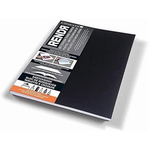 Carnet de croquis pour dessin RENDR | Papier 180 g/m² sans bavure 60 pages 21,6x27,9 cm