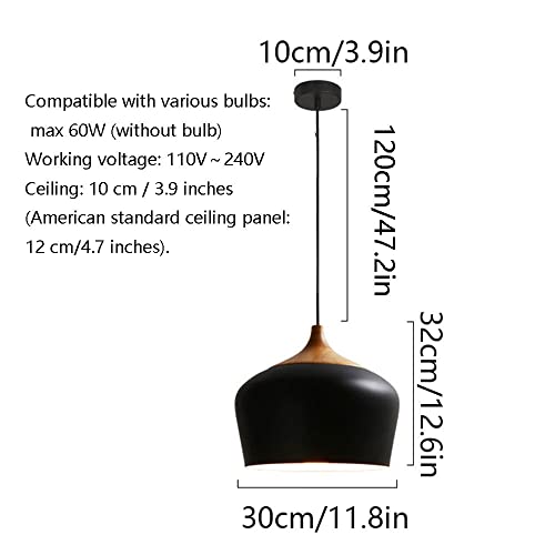 Lámpara de tambor para dormitorio que elimina sombras en techos altos 5