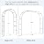 Garden Arch, Outdoor Flower Garden Arch Trellis, Sturdy Steel Arbor for Climbing Plants, Wedding Decoration, 94" H x 55" W, Black
