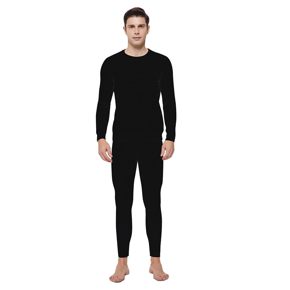 LJJ Ropa Interior Térmica Hombre, Ropa Térmica Eléctrico (Top + Pantalones) Carga de Batería USB Como Regalo, 3 Niveles de Calefacción Tamaño XS-XXXL