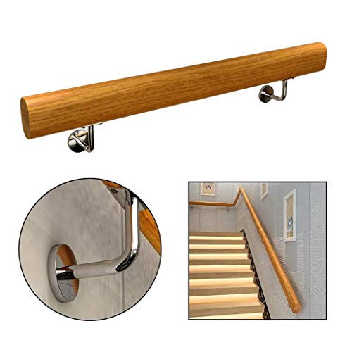Rampe d'escalier en bois massif pour sécuriser le couloir de la maison - 2