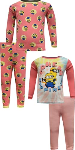 Girls Despicable Me Spread Happiness 4 Piece Infant Pajamas