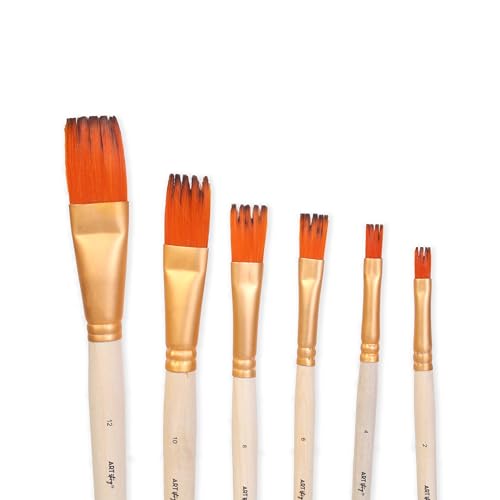 Image of Little Birdie Comb Brush Synthetic Hair Size 2 4 6 8 10 12 Set of 6 pc