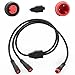 baluoqi 1T2 Y-Splitter Extension Wire with Julet Type 2pin Connector for Bike Headlight Cable in eBike Conversion Kits (2pin, 7