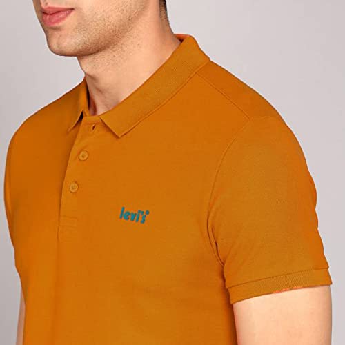 Image of Levi's Men Cotton Regular Fit Printed Polo T-Shirt