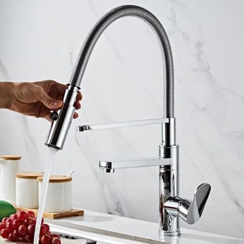 Robinet de lavabo rétractable TH-006 avec douchette rotative 360