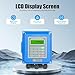 Ultrasonic Flow Meter TUF-2000B, Wall Mounted Ultrasonic Flow Meter– Digital Water Flowmeter Counter, Clamp-On TM-1 Sensor (DN50-700mm), Bidirectional Flow Measurement, Easy Install (DN300-DN6000)